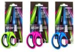 DONAU Olló puha markolattal DONAU NEON 17 cm, színkeverék, 6 db-os kiszerelés