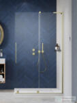 Radaway Furo SL Walk-in zuhanyfal 120J jobbos, szálcsiszolt arany 10306638-99-01R+10110594-01-01 (10306638-99-01R_10110594-01-01)
