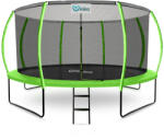 INLEA ULTIMATE Jump Trambulin belső védőhálóval 430 cm - világoszöld (IN01-0022) - kertaktiv