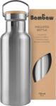 Bambaw Rozsdamentes acél hőszigetelt ivópalack, 750 ml - Natural Steel