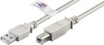 Goobay Cablu USB 2.0 HI-SPEED tip A la tip B imprimanta 2m 480Mbit/s Cupru dublu ecranat gri 50831 Goobay (50831)