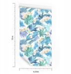 Doboxa Nappali tapéta Zöld Virágok Növények Orchideák 50x1000 cm (TR-1210-171823-VER-53)