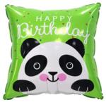  45 cm-es Vidám Panda Happy Birthday Szülinapi Fólia Lufi (pg00129)