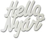  Hello Nyár" felirat fehér 11x10cm - kosarbolt