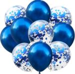 PartyPal Kék Konfettis lufik szett Lufik 10 db