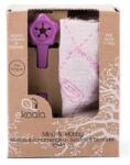 Ekoala Set swaddle si suport de prindere baveta, ekoala, purple Bavata