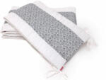 KidsDecor Set protectii patut gray hearts, din bumbac 60x120 cm