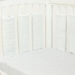 KidsDecor Protectii patut individuale din muselina "pearl 35x35 cm