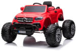 Dake Masinuta electrica Mercedes X-Class Monster Truck, 180W, 4x4, roti moi, scaun tapitat, telecomanda, rosu