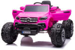 Dake Masinuta electrica Mercedes X-Class Monster Truck, 180W, 4x4, roti moi, scaun tapitat, telecomanda, light pink