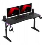 Huzaro Hero 4.6 Rgb fekete gamer asztal (HZ-HERO 4.6 RGB BLACK)