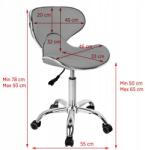 ACTIVESHOP Gabbiano kozmetikai zsámoly Q-4599 szürke (AC130597)