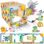 Headu - Set creativ Cub din lemn creeaza povesti magice 3-6 ani (HE60568) - edanco Puzzle