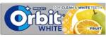 Orbit White Fruit gyümölcsízű rágógumi 14 g