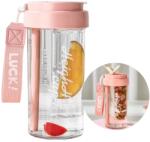 eCarla Vizes palack kosárral 600ml barackvirág