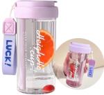 eCarla Vizes palack kosárral 600ml lila