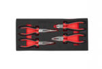KROFTOOLS set clești 4 buc. , tavă scule (K-8605) Trusa unelte