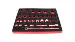 KROFTOOLS set chei tip gheară pentru racorduri hidraulice 3/8" + 1/2" + 3/4", 32 piese (8568)