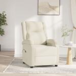 vidaXL Fotoliu rabatabil electric, crem, catifea GartenMobel Dekor (3098402)