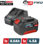 Bormann BBP9960 Set de pornire 20V, baterie 6, 0Ah și încărcător 4, 5A (BBP9960)