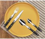 vidaXL Lou Laguiole Set de tacamuri „Comptoir, 24 piese, negru GartenMobel Dekor (443391) Tacam