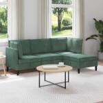 vidaXL Set de mobilier pentru living 4 pcs Verde Marii Catifea GartenMobel Dekor (3413775)