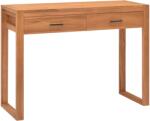 vidaXL Birou cu 2 sertare, 100x40x75 cm, lemn de tec GartenMobel Dekor (325270)