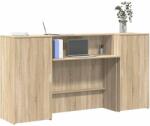 vidaXL Birou de receptie Stejar Sonoma 200x50x103, 5 cm Lemn prelucrat GartenMobel Dekor (3324216)