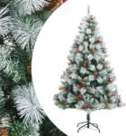 vidaXL Pom Craciun artificial cu balamale, conuri, fructe rosii 240 cm GartenMobel Dekor (357714)