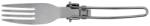 Fox Outdoor Furculita pliabila pentru camping din inox, 16, 5 cm, 25 g, Fox Outdoor (33432) Tacam