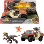 Mattel Set vehicul de lupta Jurassic World Rebirth Launch N Battle cu figurine (MTJGB59)