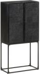 vidaXL Servanta, negru, 60x30x120 cm, lemn masiv de acacia & mango GartenMobel Dekor (321613) Comoda