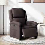 vidaXL Fotoliu rabatabil electric, maro închis, material textil GartenMobel Dekor (3204145)