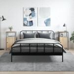 vidaXL Noptiere, 2 buc. , stejar sonoma, 41x31x80 cm, lemn compozit GartenMobel Dekor (825926)
