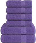vidaXL Set prosoape 6 piese violet 360 g/m2 100% bumbac GartenMobel Dekor (137087) Prosop