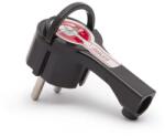 Cridemg2 Fisa volanta 16A 250V, neagra, cu iesire la 90° pentru spatii înguste (GLOF05950BK)