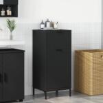 vidaXL Dulap de Baie Negru 39, 5 x 36 x 88 cm Lemn compozit & Metal GartenMobel Dekor (883395)
