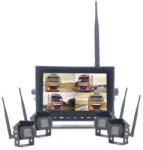 Edotec Monitor wireless 7 inch cu 4 camere AHD pentru camioane si utilaje (EDT-CM709MDW-4HD)