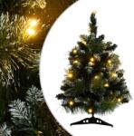 vidaXL Brad Craciun artificial pre-iluminat cu suport verde 60 cm, PVC GartenMobel Dekor (332850)