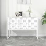 vidaXL Servanta, alb, 105x35x75 cm, otel GartenMobel Dekor (335869) Comoda
