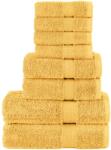 vidaXL Set de prosoape premium SOLUND, 8 piese, auriu, 600 g/m2 GartenMobel Dekor (137542) Prosop