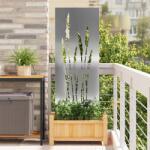 vidaXL Panou Decorativ de Gradina Argintiu 50 x 140 cm Otel galvanizat GartenMobel Dekor (876313)