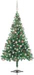 vidaXL Brad de Craciun pre-iluminat cu globuri, 180 cm, 564 de ramuri GartenMobel Dekor (3077575)