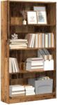 vidaXL Biblioteca, lemn vechi, 80x24x143 cm, lemn prelucrat GartenMobel Dekor (857851) Biblioteca