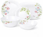 Luminarc Set de masa OPAL din portelan, patrat, 20 piese, Flori de Pajiste (6 persoane) (42349) Serviciu de masa