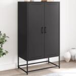 vidaXL Dulap înalt, negru, 68, 5x38, 5x123, 5 cm, otel GartenMobel Dekor (846494) Comoda