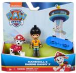 Spin Master Set figurine Paw Patrol Marshall si Daring Danny X, eroi de salvare (6070734_20148171) Figurina