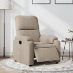 vidaXL Fotoliu rabatabil electric, gri taupe, microfibra GartenMobel Dekor (3204915)