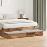 vidaXL Sertare pentru pat cu sertar Lemn vechi 150 x 36, 5 x 16, 5 cm GartenMobel Dekor (866961)