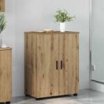 vidaXL Dulap de Baie stejar artizanal 60 x 35 x 80 cm Lemn compozit GartenMobel Dekor (883313)